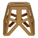 Taboret Składany Krzesełko Turystyczne Czarne Kempingowe Przenośne 39,5cm khaki