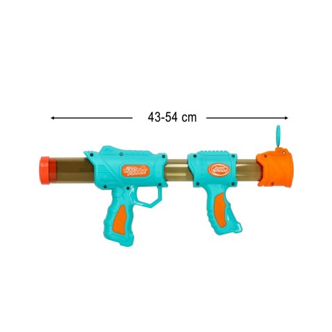 Pistolet karabin na kulki naboje 2w1 niebieski Pistolet karabin na kulki naboje 2w1 niebieski