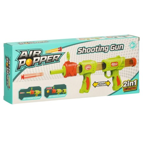 Pistolet karabin na kulki naboje 2w1 niebieski Pistolet karabin na kulki naboje 2w1 niebieski