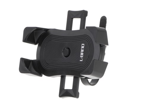 Uchwyt rowerowy motocyklowy na telefon czarny stabilny Uchwyt rowerowy motocyklowy na telefon czarny stabilny