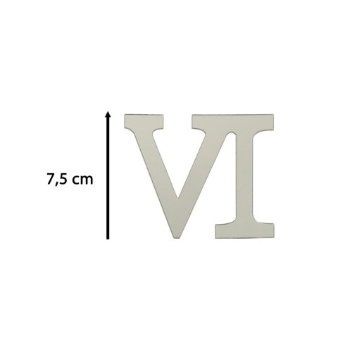 Zegar Ścienny naklejany DIY regulowany rzymski srebrny 130cm Zegar Ścienny naklejany DIY regulowany rzymski srebrny 130cm