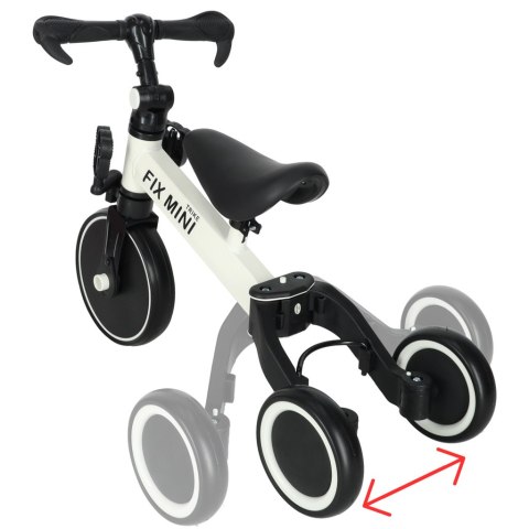 Rowerek Trike Fix Mini biegowy trójkołowy 3w1 z pedałami biały Rowerek Trike Fix Mini biegowy trójkołowy 3w1 z pedałami biały