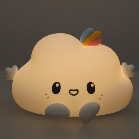 Lampka nocna dla dzieci silikonowa biała RGB chmurka Lampka nocna dla dzieci silikonowa biała RGB chmurka