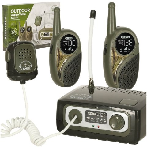 Walkie-talkie krótkofalówka zestaw z centralą dla dzieci wojskowy Walkie-talkie krótkofalówka zestaw z centralą dla dzieci wojskowy