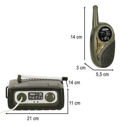 Walkie-talkie krótkofalówka zestaw z centralą dla dzieci wojskowy Walkie-talkie krótkofalówka zestaw z centralą dla dzieci wojskowy